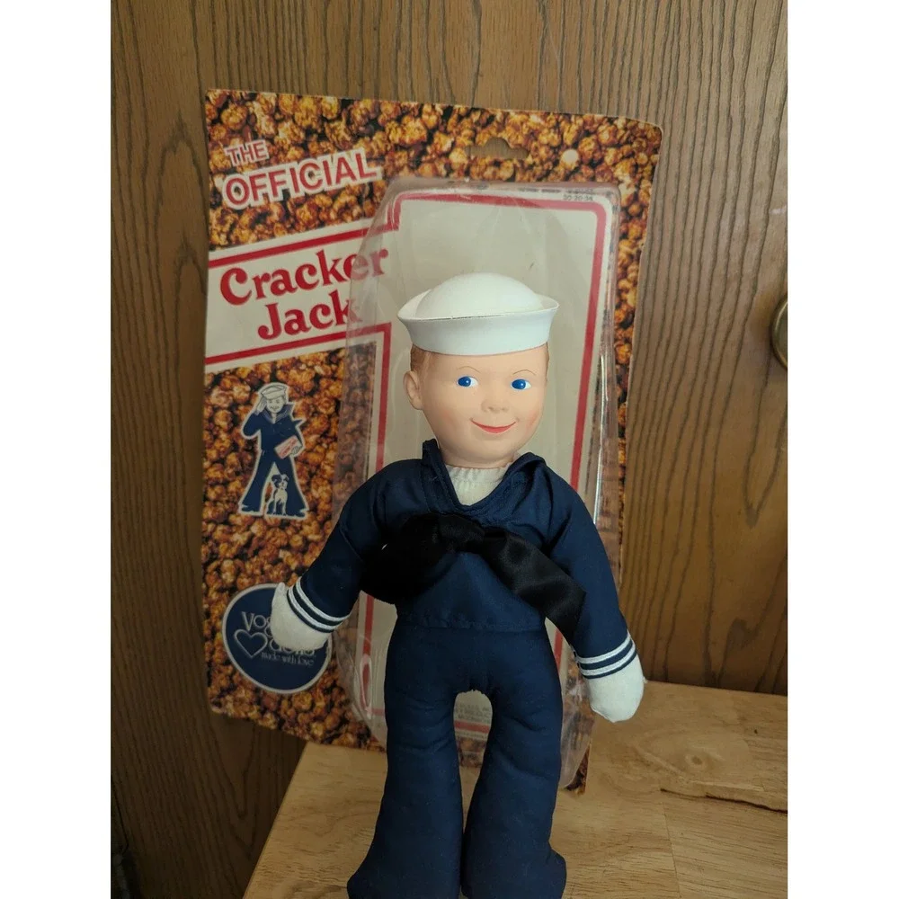 VTG Cracker Jack Collectible Doll Plush w/ Vinyl Head Sailor Boy 12